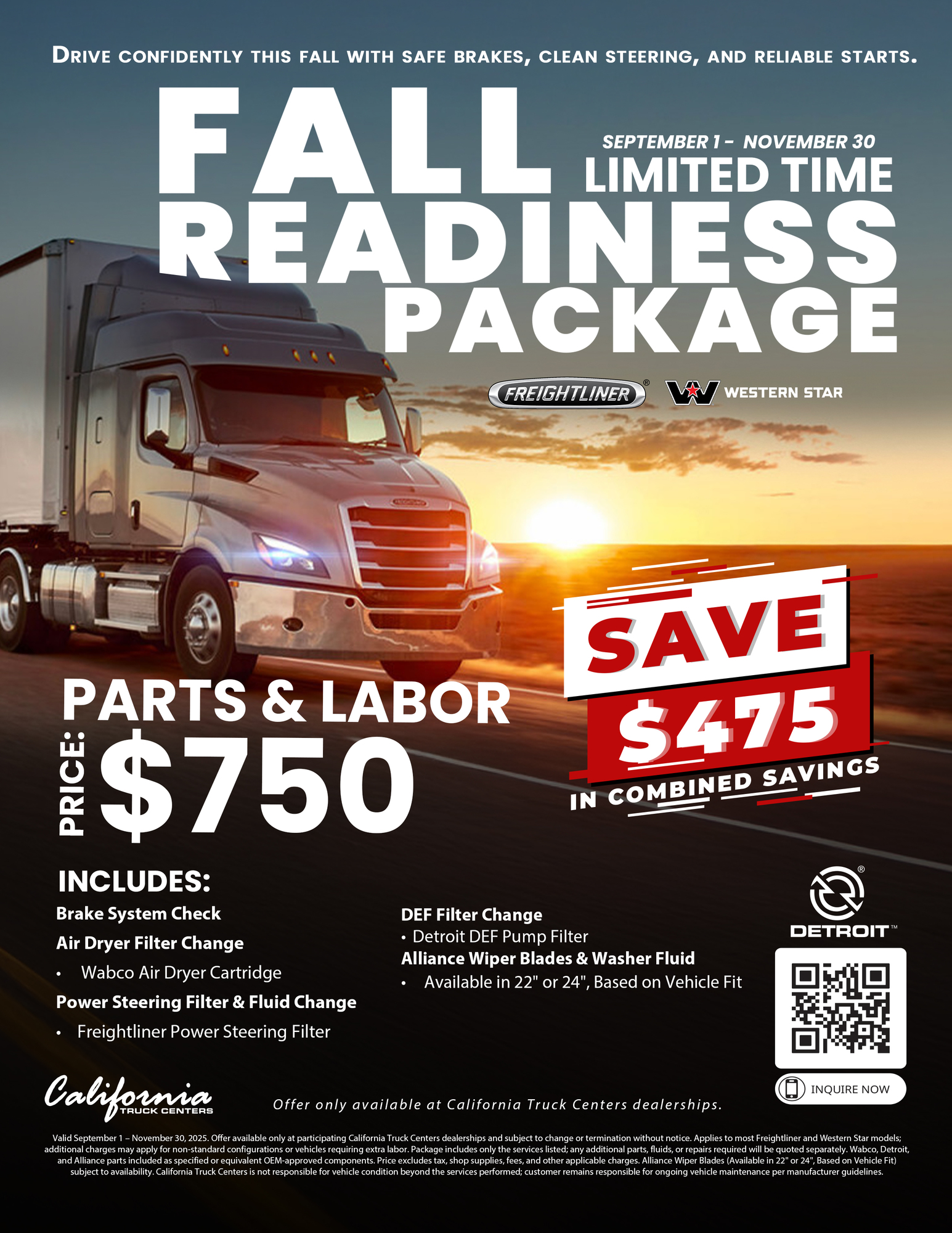 Fall Readiness Package Limited Time