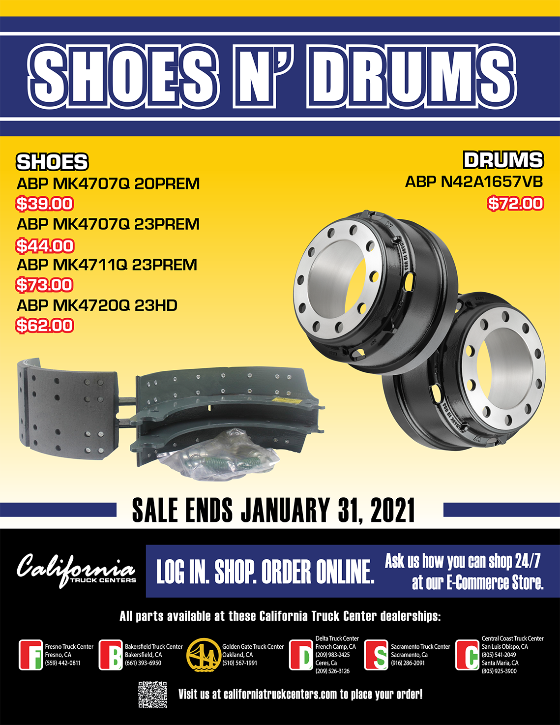 Monthly Parts Special California Truck Centers